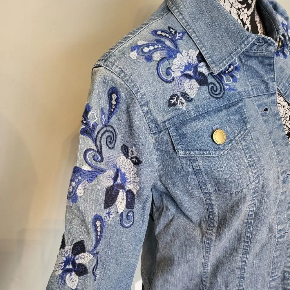 Ruby Rd Jean jacket size 6 - Picture 4 of 6